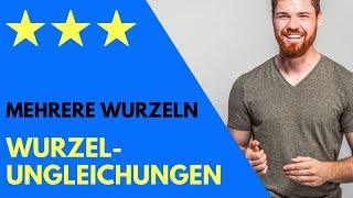 Wurzelungleichungen mit mehreren Wurzeln lösen  gemeine Fallen  SchrittfürSchritt Anleitung [upl. by Iliram211]