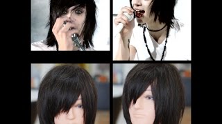 Emo  Scene Haircut Tutorial  Andy Biersack [upl. by Tanya]