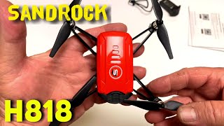 SANROCK H818 Mini Drone Setup Flight and Review [upl. by Turro667]