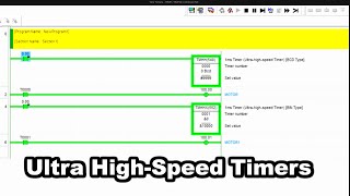 Omron PLC  Ultra High Speed Timers  TMMH TMMHX Instructions  One millisecond [upl. by Lovering]