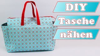 Tasche mit Reißverschluss und Innenfutter nähen ✂️ Tasche Stolberg [upl. by Adnorat]