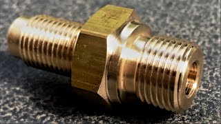 CNC lathe threading M12 amp M10 Turning brass with carbide inserts 5C collet amp 3 jaw chuck [upl. by Notserk57]