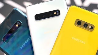 Galaxy S10e S10 amp S10 Plus Cameras  Full Tour [upl. by Boycey]