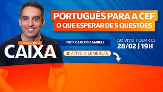 Português para a CEF O que esperar de 5 questões  Concursos GG [upl. by Rodgers516]