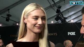 Emmys The Crowns Elizabeth Debicki Says Parents Are SO PROUD Exclusive [upl. by Epps]