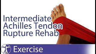 Intermediate Achilles Tendon Rupture Repair Rehab [upl. by Adna]