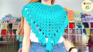 Cuello en crochet🧶 muy fácil y rápido Accesorio ideal para vender o regalar crochet ganchillo [upl. by Lark567]