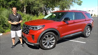 Is the 2025 Ford Explorer Platinum twinturbo V6 the BEST midsize luxury SUV [upl. by Airehc]