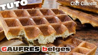 Recette INRATABLE  GAUFRES BELGES ou lyonnaises  Chef Clément [upl. by Calica]