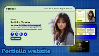 How To Create a Professional Portfolio Website Using HTML CSS amp JavaScript  Personal Portfolio [upl. by Dorison549]