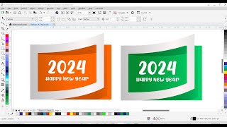 How to Make 3D Rectangle Shape  Happy New Year 2024 [upl. by Coriss]