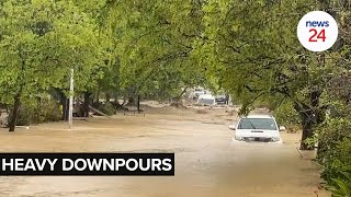 WATCH  Emergency services on high alert as heavy rains and flooding persist in the Western Cape [upl. by Pernell112]