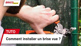 Comment installer un brise vue   Bricomarché [upl. by Ocirederf]