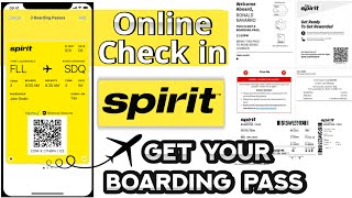 How Do I Get My Spirit Airlines Boarding Pass  Online CheckIn  My Spirit Airlines Boarding Pass [upl. by Shepherd785]