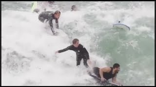 BEST SURFING WIPEOUTS  THE FUNNIEST SURF FAILS [upl. by Alexandr797]