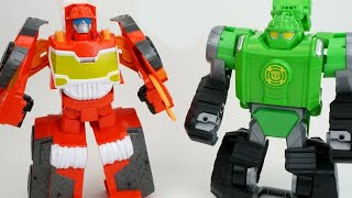 NEW Transformers Rescue Bots Heatwave Firetruck Boulder Digger and HUGE Collection [upl. by Richelle]