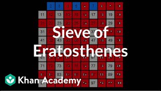 Sieve of Eratosthenes  Journey into cryptography  Computer Science  Khan Academy [upl. by Jenine]