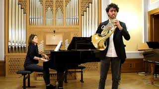 Gliere Horn Concerto op91 First Movement ARD Competition  Fiorenzo Ritorto Claudia Pallaver [upl. by Yhtur28]