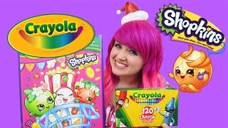 GIANT Shopkins Christmas Crayola Coloring Page  COLOR WITH KiMMi THE CLOWN [upl. by Ennaj166]