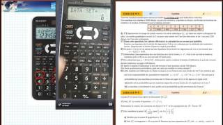 Utilisation de la Calculatrice en Statistique Casio et sharp  extrait de la séance [upl. by Aleunam]