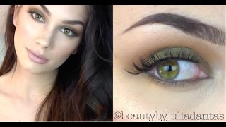 Arbonne makeup  Smokey Shadow for Green amp Hazel Eyes  Big Loose Curls [upl. by Chari]