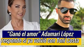 “Ganó el amor” Adamari López responde si ya volvió con Toni Costa [upl. by Nnylodnewg655]