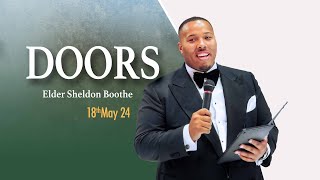 May 18th 2024  Elder Sheldon Boothe  Doors  Greenwich SDA LIVESTREAM [upl. by Anivlek]