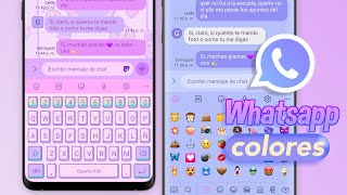 NUEVO WHATSAPP PARA ANDROID colores temas mensajes eliminados mensajes bomba y más ‧₊☁💗 [upl. by Otinauj28]