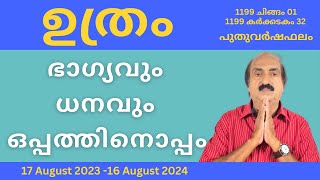 Uthram Nakshatra Phalam 2024  ഉത്രം നക്ഷത്രഫലം 2024  Nakshatra phalam 2024  Astrology Malayalam [upl. by Amla]