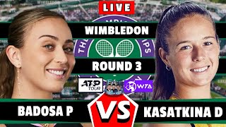 🔴LIVE P Badosa vs D Kasatkina• Wimbledon 2024 round3 badosa Kasatkina tennis wta atp [upl. by Hedva628]