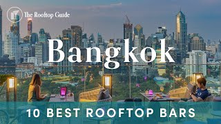 10 Best Rooftop Bars in Bangkok  2024 [upl. by Elleinet]