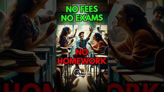 ZERO Homework 0 Exams 😱 World’s No1 School for Students studytips studymotivation [upl. by Nadabb295]