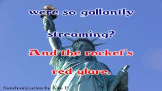 Karaoke  The StarSpangled Banner  National Anthem of the USA [upl. by Alderson]