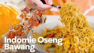 EMANG BOLEH NYOBAIN RESEP VIRAL  INDOMIE OSENG BAWANG [upl. by Whiney]