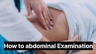 Abdominal ExaminationInspectionPalpation and AuscultationurduHindi [upl. by Hanah]