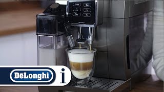 How to make perfect cappuccino in your DeLonghi Dinamica Plus ECAM 37095 [upl. by Moitoso]