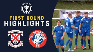 Clydebank 13 Spartans  Highlights  Scottish Cu First Round 202223 [upl. by Tillo]