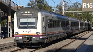 Renfe Regional S448 procedent de R15 Reus amb destinació Barcelona per Platja de Castelldefels [upl. by Areval618]