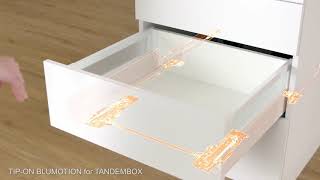 Blum Tandembox Antaro TIP ON  BLUMOTION [upl. by Dodson581]