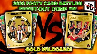 GOLD WILDCARD FOOTY CARD BATTLES  2024 AFL TEAMCOACH CARDS [upl. by Oigaib]