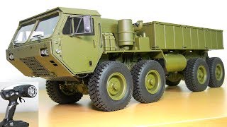 AMAZING RC TRUCK M983 HEMTT OSHKOSH 8x8 UNBOXING RC CRAWLER AMEWI 22389 HG P801 [upl. by Gilbert746]