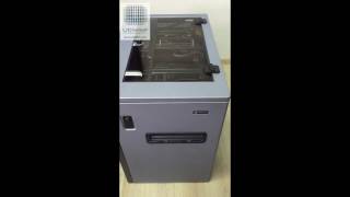 Chequebook Printer Rototype CJD6000UBIWISE [upl. by Eenimod]