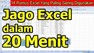 14 Rumus Excel Yang Paling Sering Digunakan [upl. by Elias395]