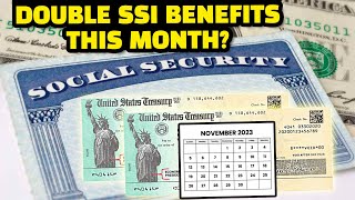 Social Security Double Payment  November 2023 [upl. by Attennod]