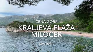 Kraljeva plaža Miločer MONTENEGRO 🦭 [upl. by Ettelorahc]