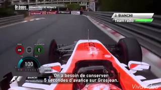 Jules Bianchi Marussia onboard 2014 Monaco GP [upl. by Noland]