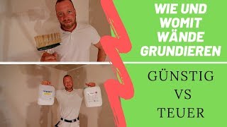 Wände richtig grundieren  Ist günstig gut [upl. by Nayt490]