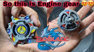 My First Engine Gear Beyblade Wolborg 4  Engine Gear Is Amazing [upl. by Laktasic]