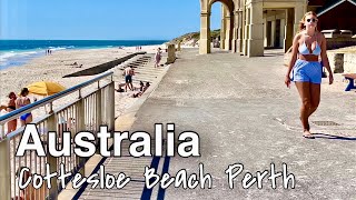 Cottesloe Beach Perth Australia 🇦🇺  Perth Western Australia walking Tour [upl. by Mintun]