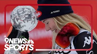 Mikaela Shiffrin caps injurymarred ski season with recordextending 60th win in slalom and 97th ove [upl. by Hedges]